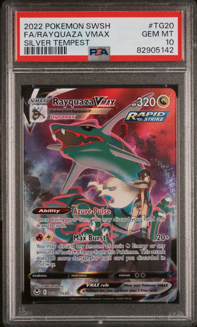 GRADED RAYQUAZA POKÉMON CARD! GRADED POKÉMON CARDS! GREAT GIFT!