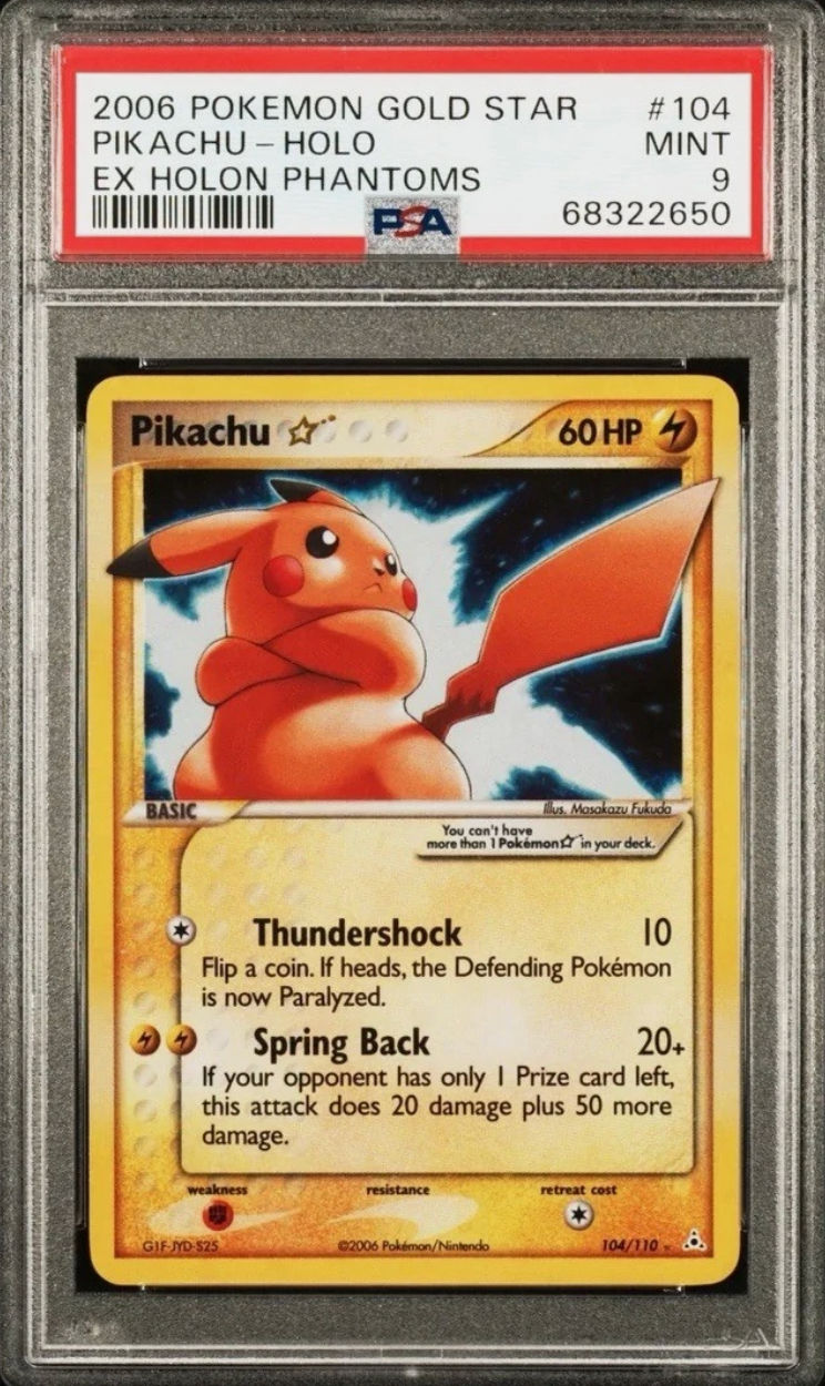 GRADED PIKACHU POKÉMON CARD! GRADED POKÉMON CARDS! GREAT GIFT!