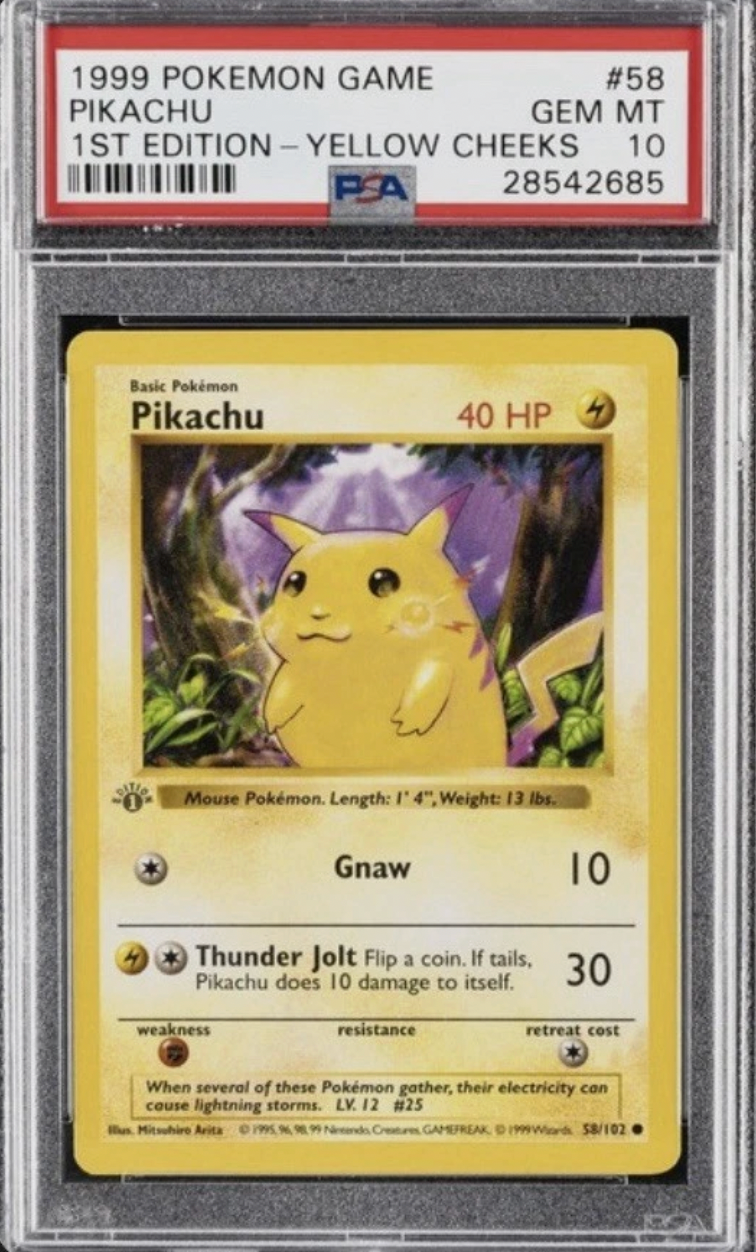 GRADED PIKACHU POKÉMON CARD! GRADED POKÉMON CARDS! GREAT GIFT!