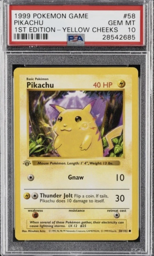 GRADED PIKACHU POKÉMON CARD! GRADED POKÉMON CARDS! GREAT GIFT!