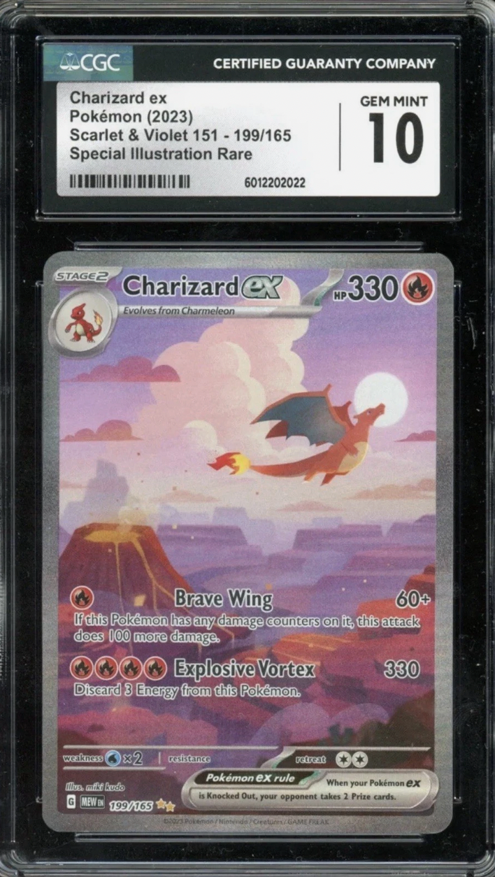 💥MEGA GRADED 10 CHARIZARD POKEMON CARD MYSTERY💥 ULTRA RARE + FAST SHIPPING!